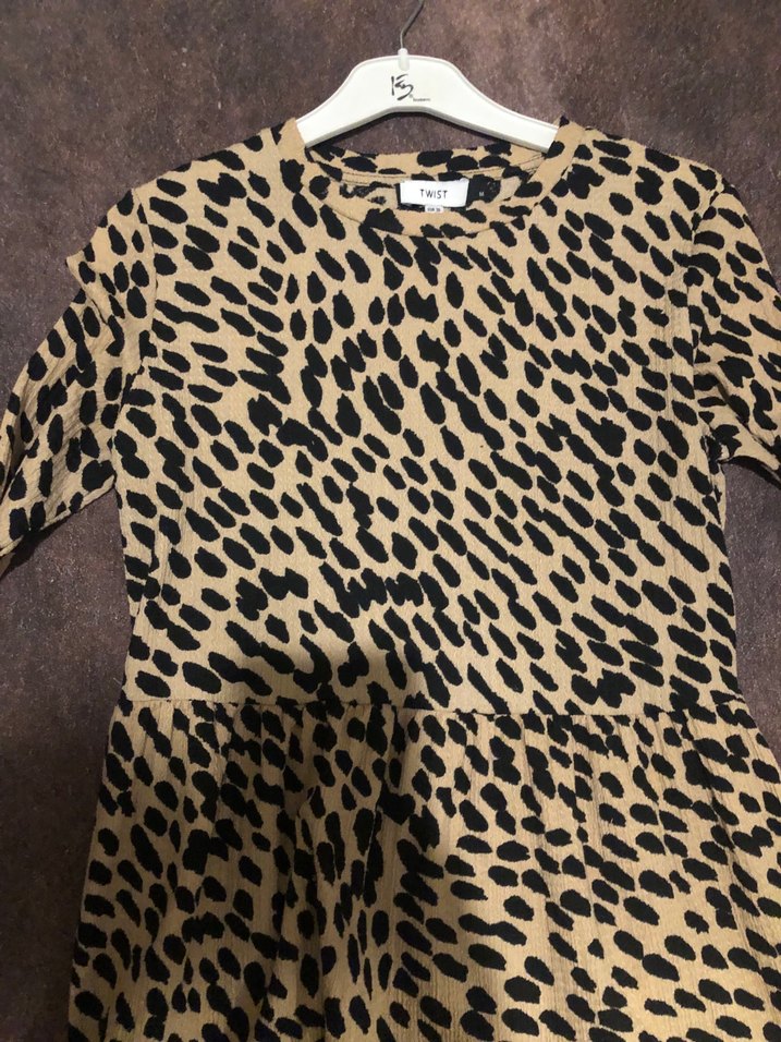 Leopar twist elbise - Görsel 2