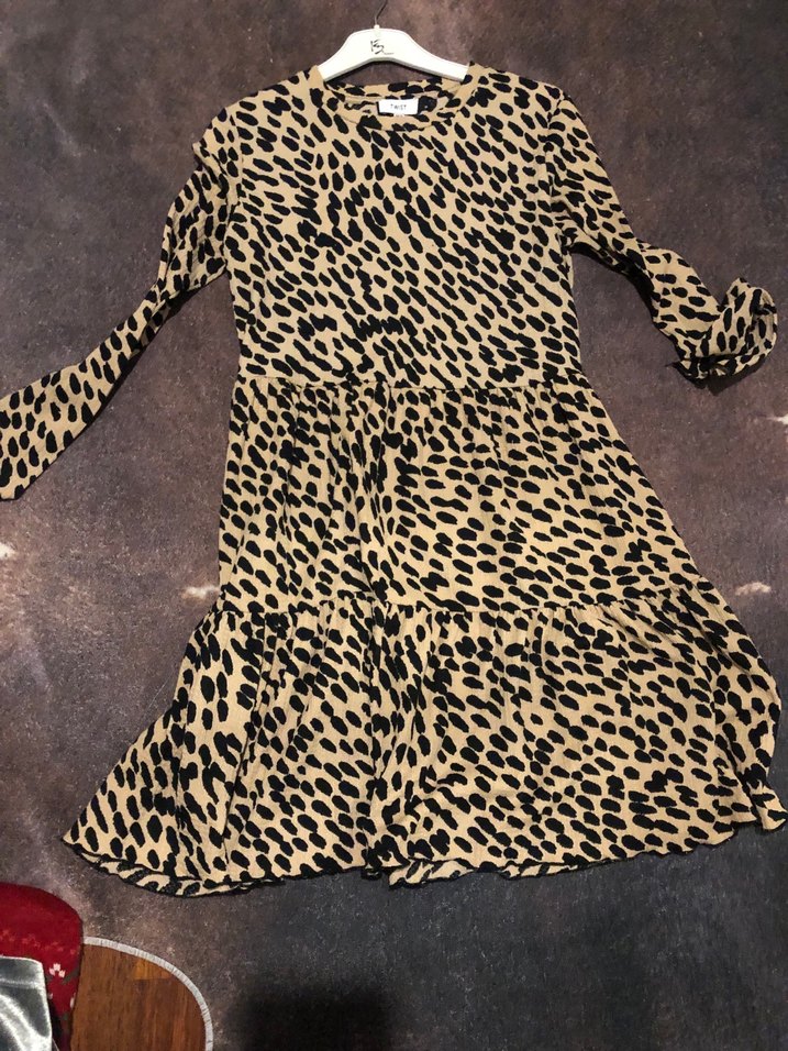 Leopar twist elbise - Görsel 4