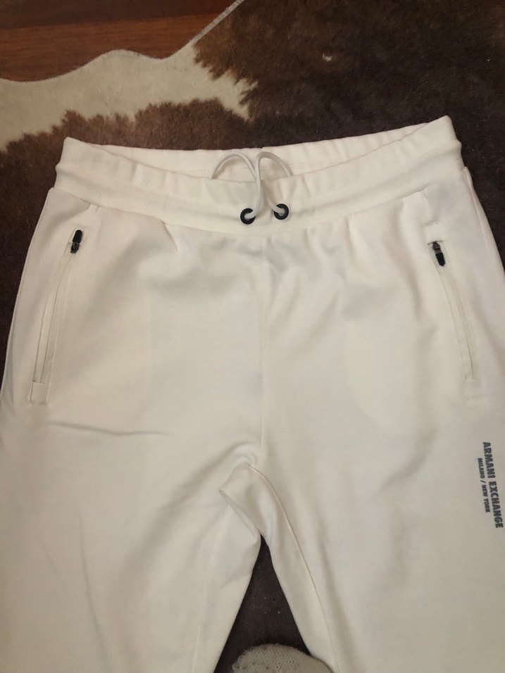 Beyaz Rahat Kesim Erkek Outdoor Eşofman Altı - Görsel 5