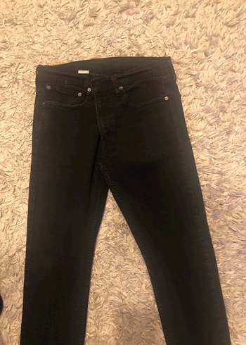 Siyah Erkek Regular Fit Denim Pantolon - Görsel 4