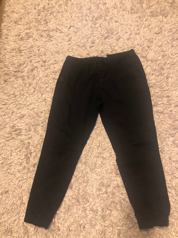 Siyah Rahat Kesim Erkek pantolon - Görsel 2