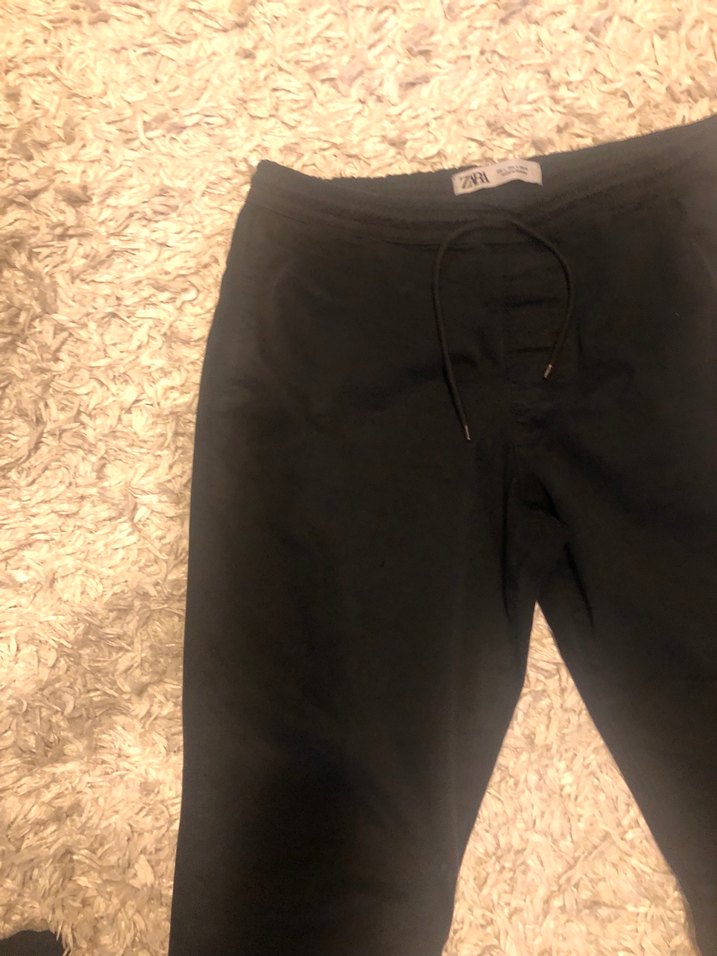 Siyah Rahat Kesim Erkek pantolon - Görsel 3