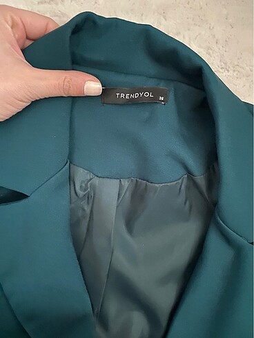 s Beden yeşil Renk Trendyolmilla Blazer Ceket