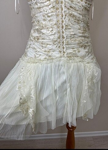 Y2k vintage dönem elbisesj - Görsel 7