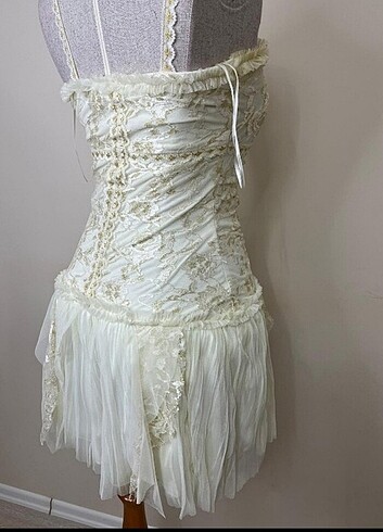 Y2k vintage dönem elbisesj - Görsel 20