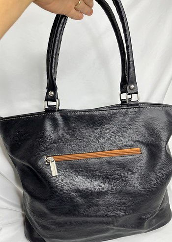 Kahverengi Tokalı Biker Deri Kadın Çanta - Görsel 5