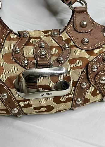 Kahverengi Deri Tokalı Vintage Kadın Çantası - Görsel 7