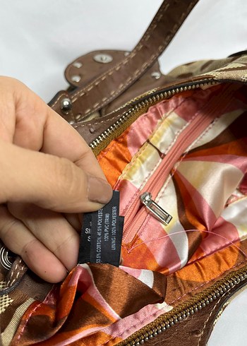 Kahverengi Deri Tokalı Vintage Kadın Çantası - Görsel 10