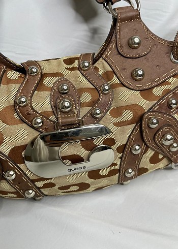 Kahverengi Deri Tokalı Vintage Kadın Çantası - Görsel 12