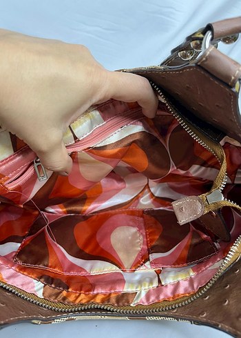 Kahverengi Deri Tokalı Vintage Kadın Çantası - Görsel 11