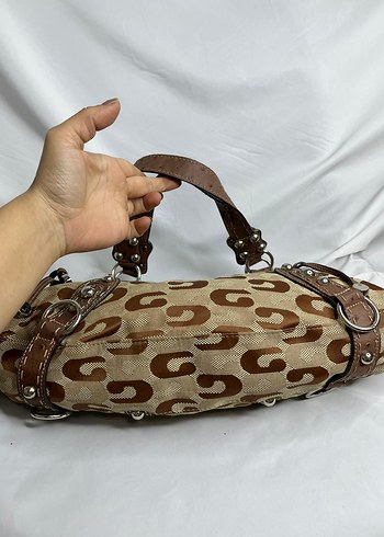 Kahverengi Deri Tokalı Vintage Kadın Çantası - Görsel 4