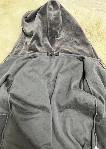 Kısa Kollu Gri Süet Fermuarlı Ceket - Görsel 6