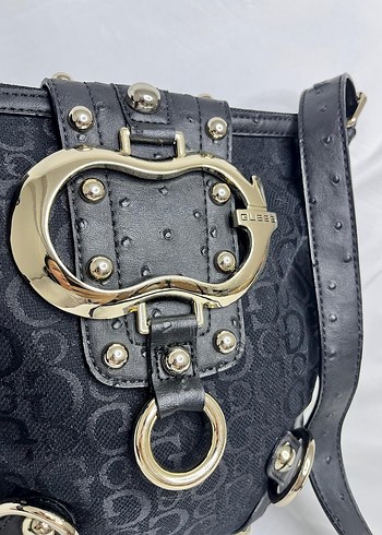 Tokalı Siyah Gotik Kadın Çanta - Görsel 13