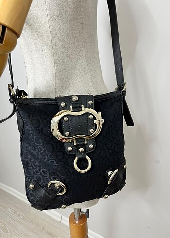 Tokalı Siyah Gotik Kadın Çanta - Görsel 2