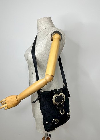 Tokalı Siyah Gotik Kadın Çanta - Görsel 3