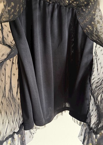 Koton Puantiye Simli Volanlı Mini Elbise - Görsel 5