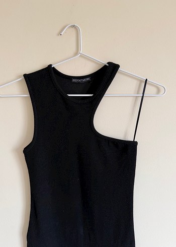 Dilvin Omuz Dekolteli Dokulu Mini Elbise - Görsel 5