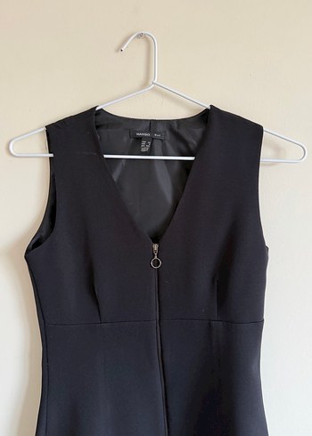 Mango Suit Fermuarlı Mini Elbise - Görsel 4