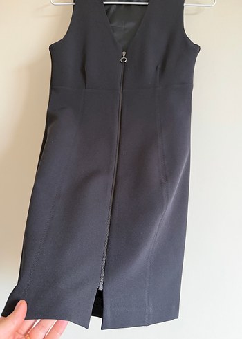 Mango Suit Fermuarlı Mini Elbise - Görsel 3