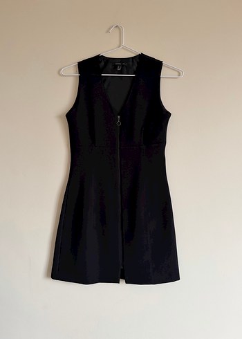 Mango Suit Fermuarlı Mini Elbise - Görsel 2