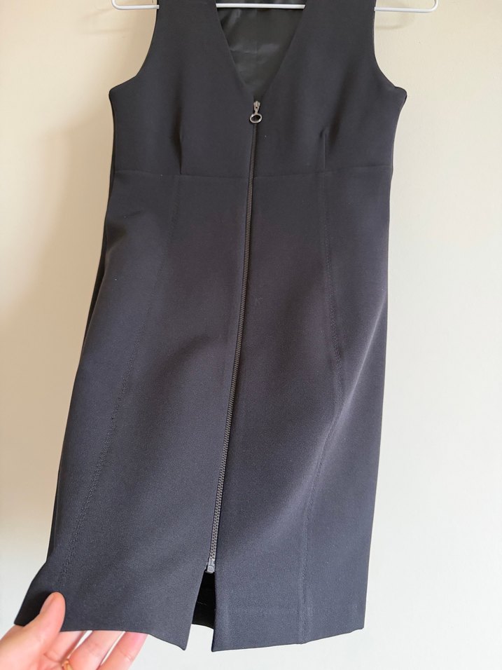 Mango Suit Fermuarlı Mini Elbise - Görsel 3