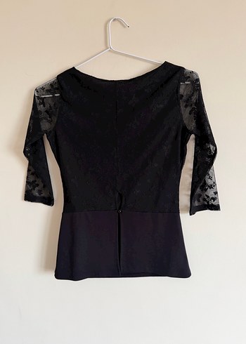 AdL Dantel Detaylı Yırtmaçlı Bluz - Görsel 7