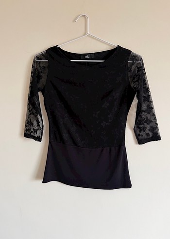 AdL Dantel Detaylı Yırtmaçlı Bluz - Görsel 3