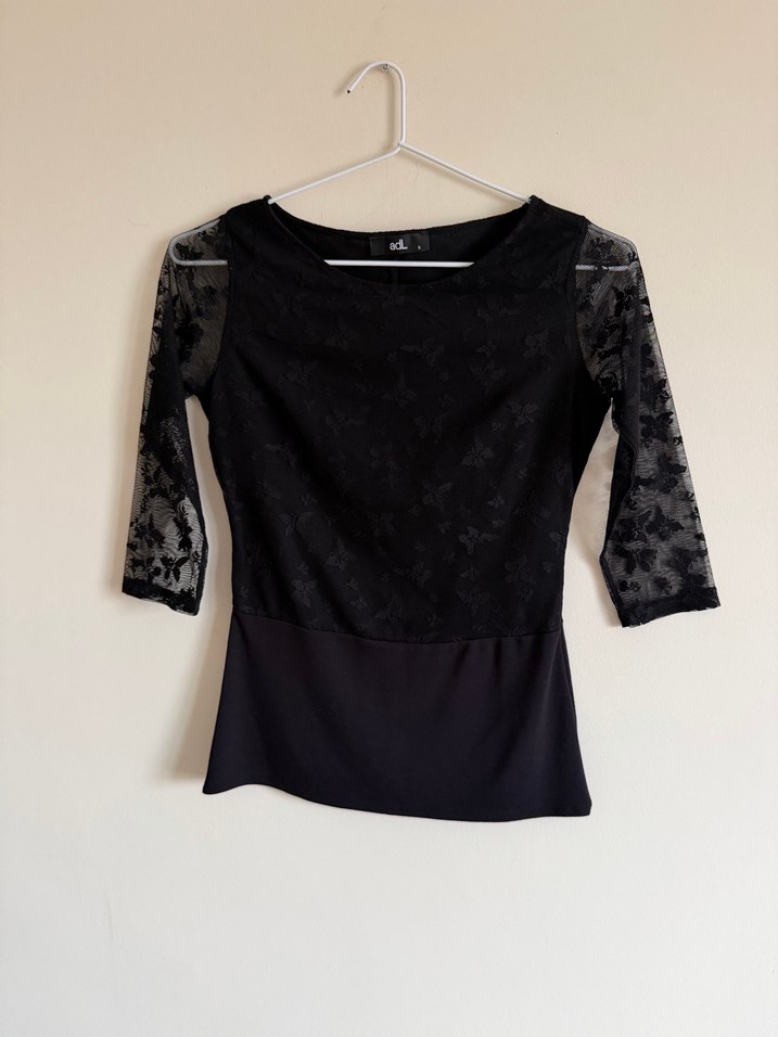 AdL Dantel Detaylı Yırtmaçlı Bluz - Görsel 3