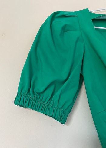 Adil Işık Büzgülü Balon Kol Kadın Bluz - Görsel 3