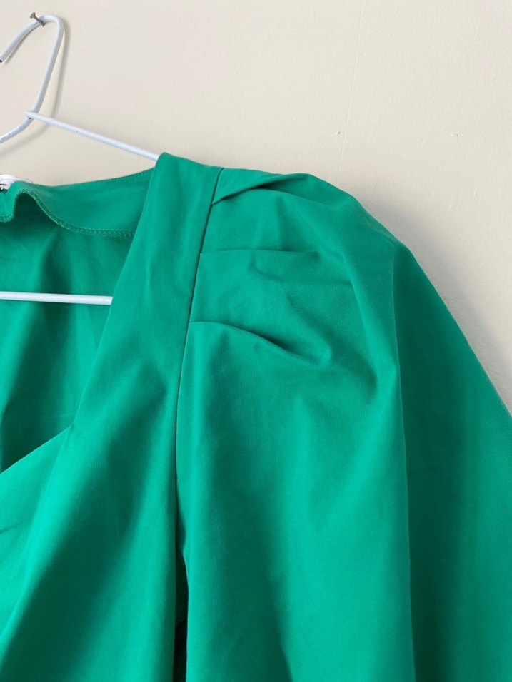 Adil Işık Büzgülü Balon Kol Kadın Bluz - Görsel 4