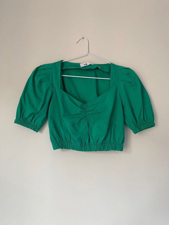 Adil Işık Büzgülü Balon Kol Kadın Bluz - Görsel 2