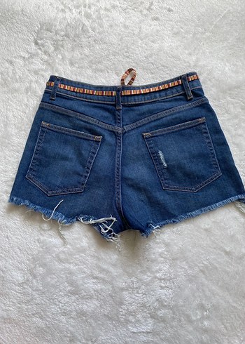 Benetton Düğmeli Kadın Denim Şort - Görsel 5