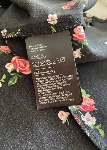 H&M Askılı Çiçekli Kadın Mini Elbise - Görsel 6