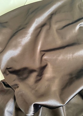 H&M Degaje Parlak Mini Saten Elbise - Görsel 6