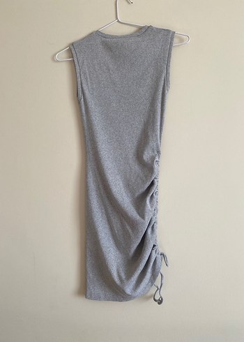 Tr Büzgülü Triko Bodycon Kısa Elbise - Görsel 7