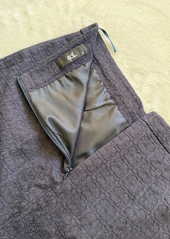 AdL Çiçek İşleme Detaylı Kısa Kalem Etek - Görsel 5