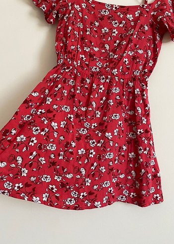 H&M Çiçekli Kadın Mini Elbise - Görsel 3