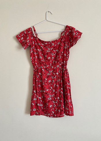 H&M Çiçekli Kadın Mini Elbise - Görsel 5