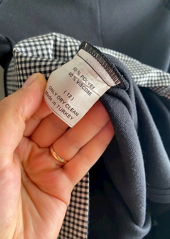 Fırfır Detaylı Ekoseli Kadın Mini Elbise - Görsel 7