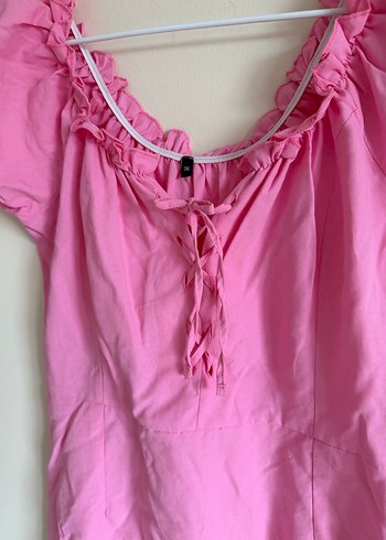 Tr Carmen Yaka Fit Mini Elbise - Görsel 4