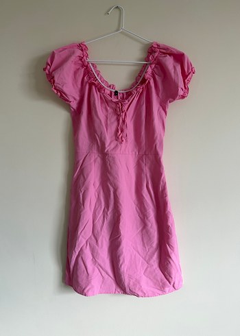 Tr Carmen Yaka Fit Mini Elbise - Görsel 3