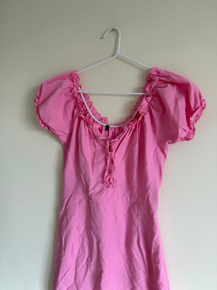 Tr Carmen Yaka Fit Mini Elbise - Görsel 5