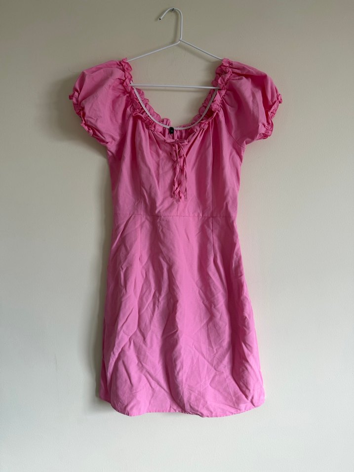 Tr Carmen Yaka Fit Mini Elbise - Görsel 3