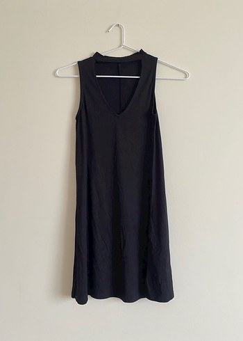 Pull&Bear V Yaka Kadın Mini Elbise - Görsel 2