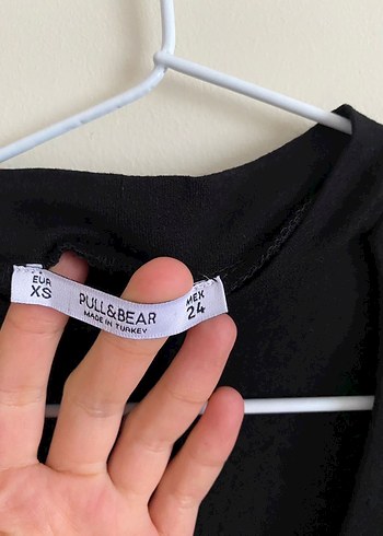 Pull&Bear V Yaka Kadın Mini Elbise - Görsel 6