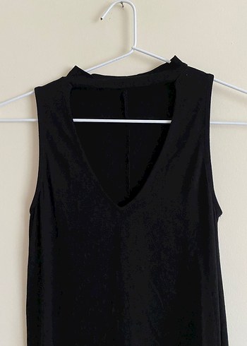 Pull&Bear V Yaka Kadın Mini Elbise - Görsel 4