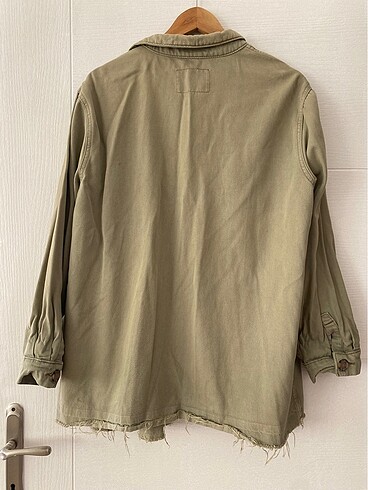 H&M H&M haki kot ceket uzun