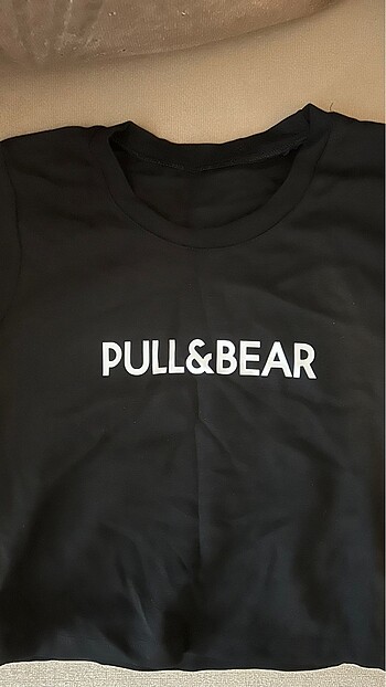 Pull and Bear Siyah Pull&bear tişört