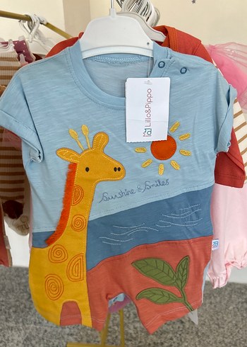 Bohem Tarzı Baskılı Erkek Bebek Kısa Kollu Body