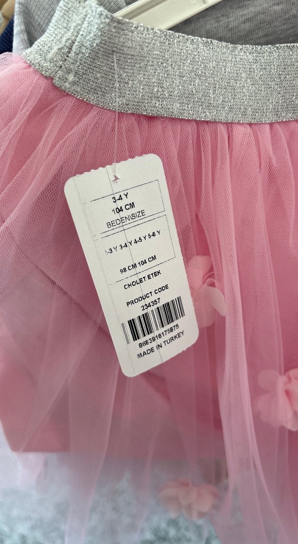 Pembe Fırfırlı Kız Çocuk Etek - Görsel 3